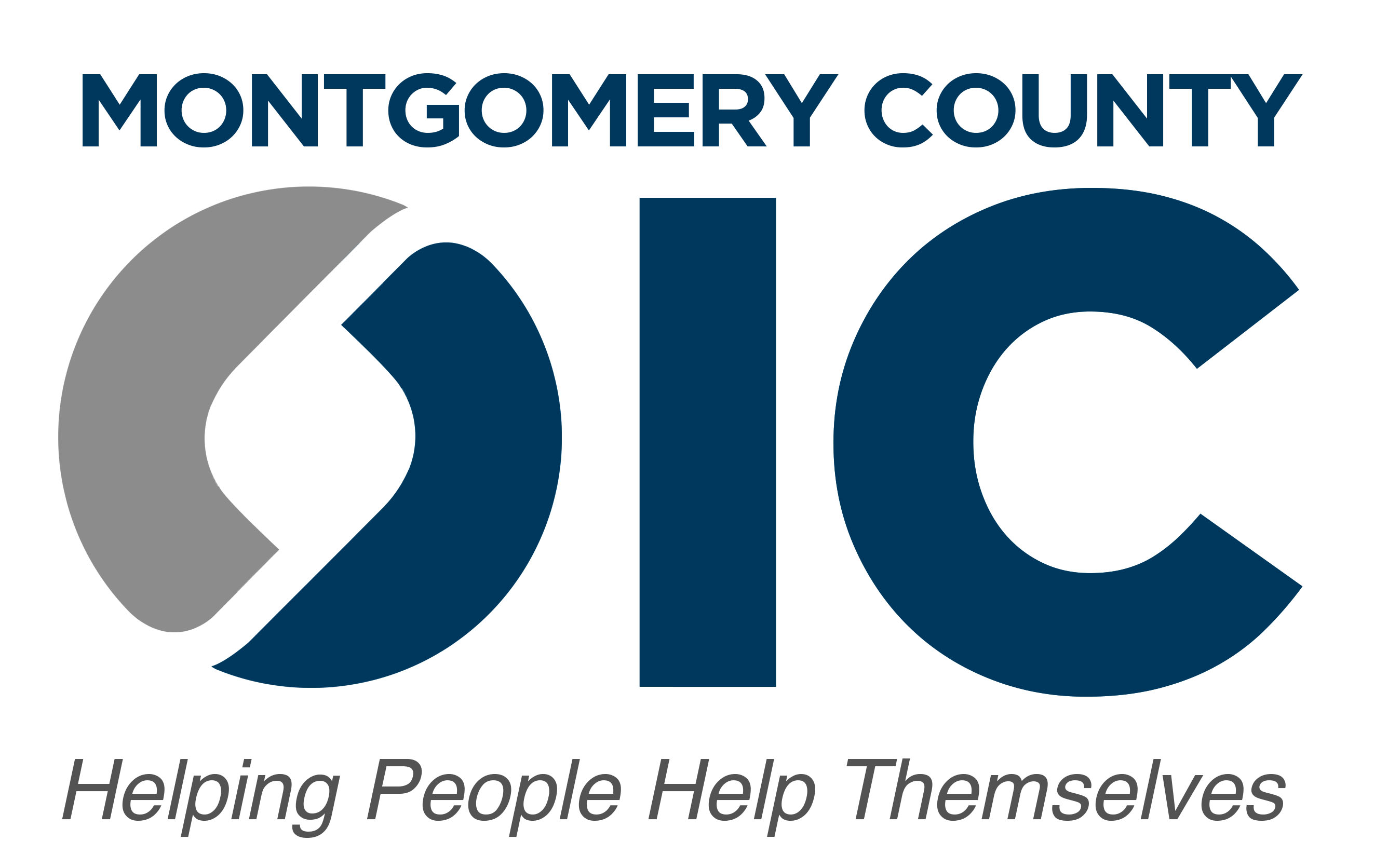 Montgomery County OIC logo featuring the tag line 'helping people help themselves.'