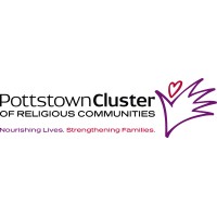 Pottstown Cluster of Religious Communities logo featuring a pink purple heart.