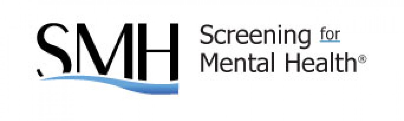 Logo with capital letters S, M and H and the words, "Screening for Mental Health"
