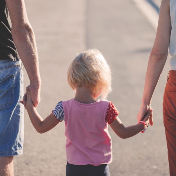 family holding hands