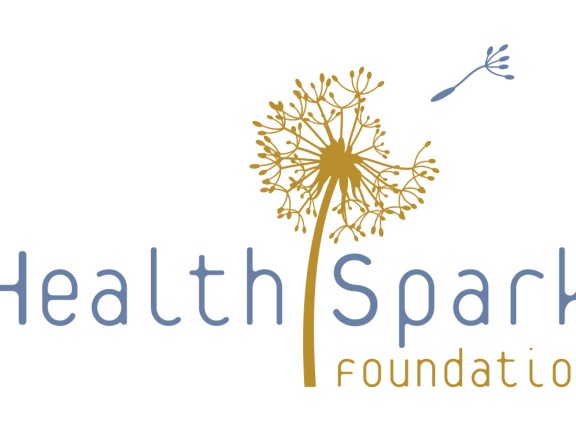 Logo featuring a dandelion seed head