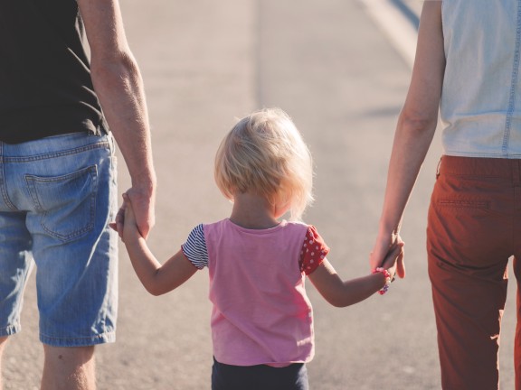 family holding hands