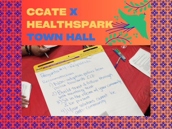 CCATE x HealthSpark Town Hall Event Invite
