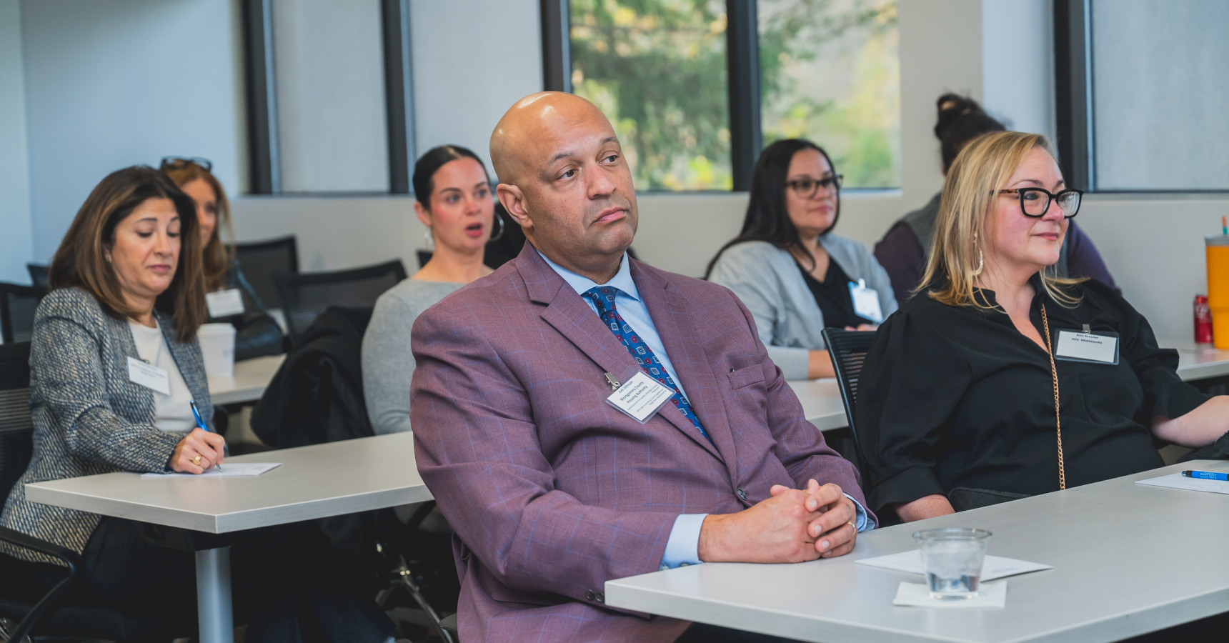 people sitting at tables