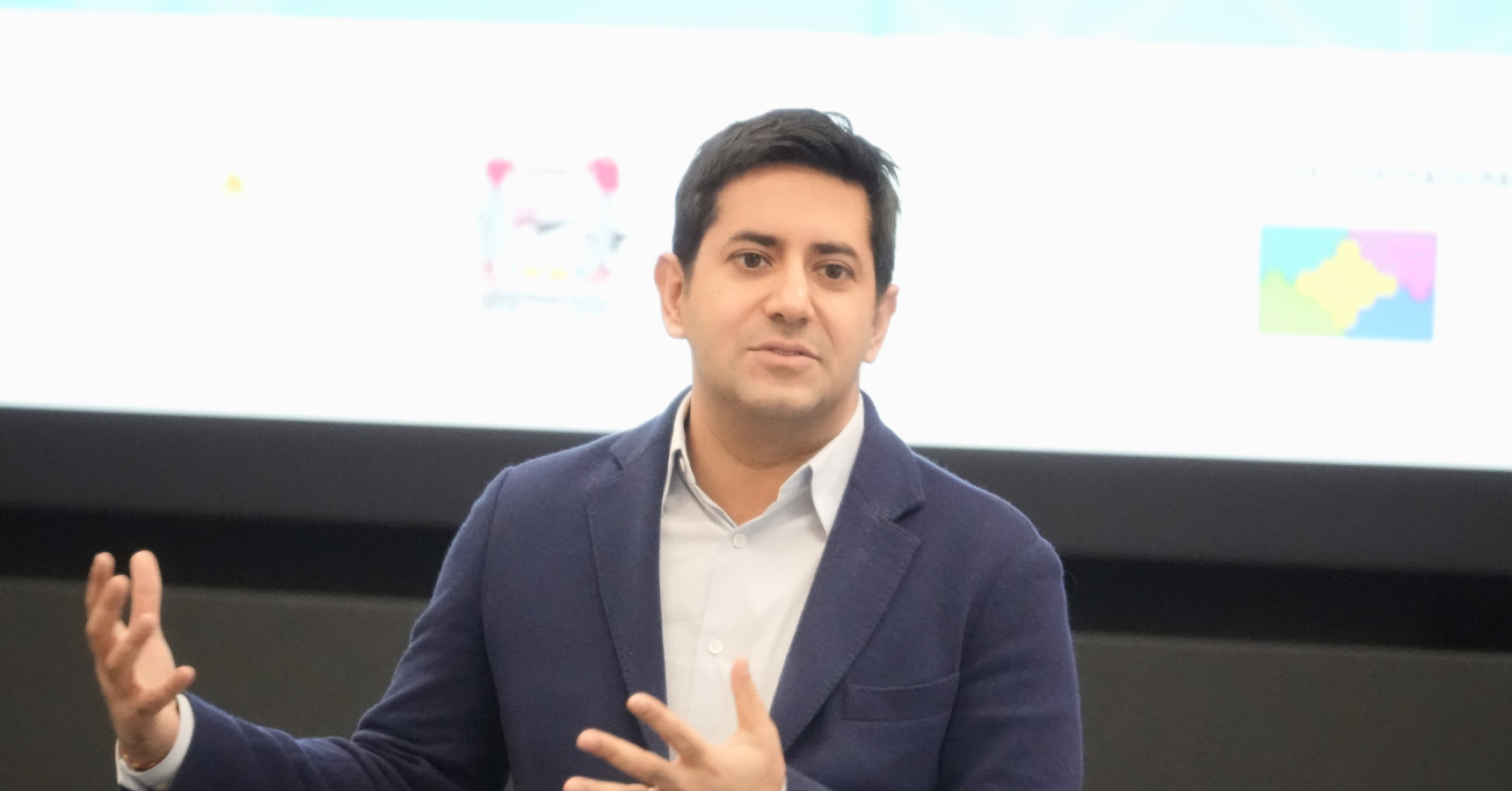 Man at a podium talking