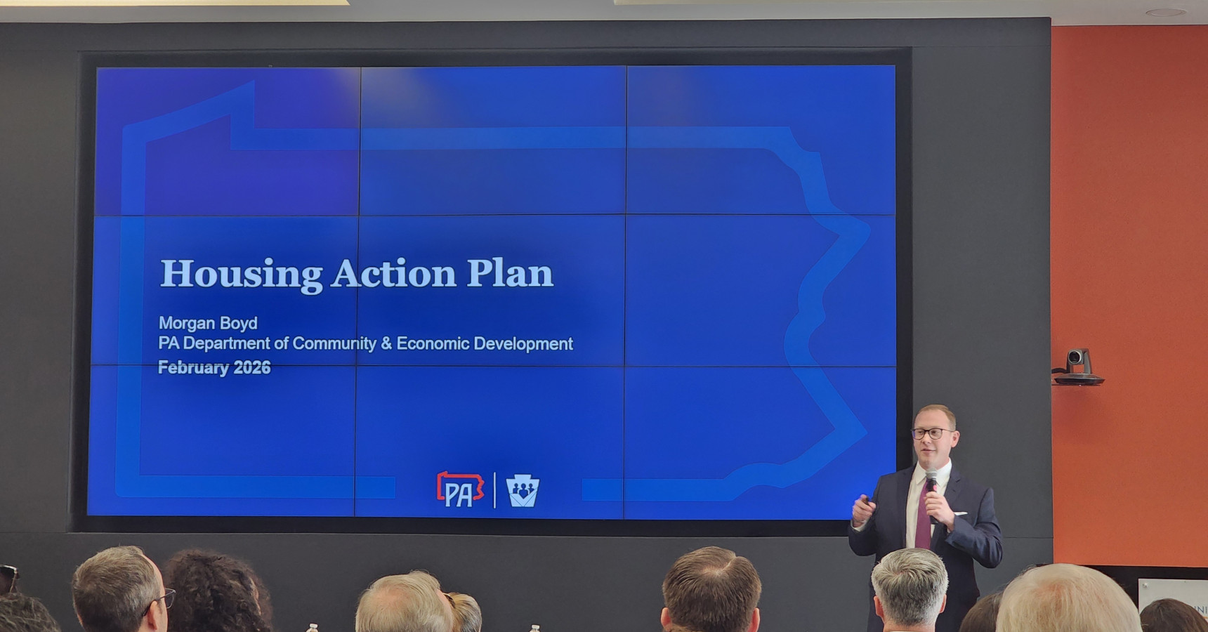 A man giving a presentation.