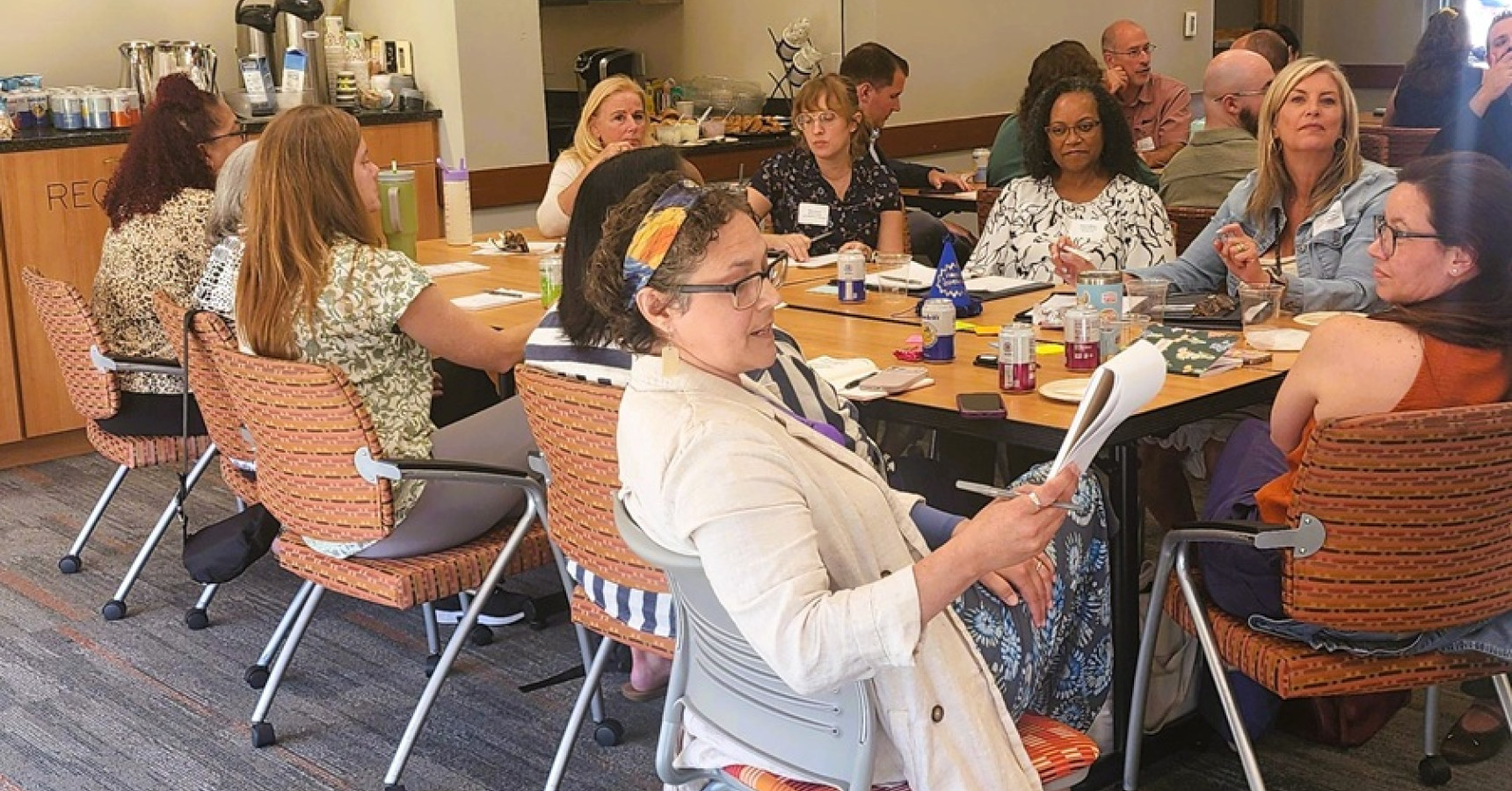 Wendy Gaynor, Executive Director, Resilient Students Network shares the results of her table'sgroup exercise.