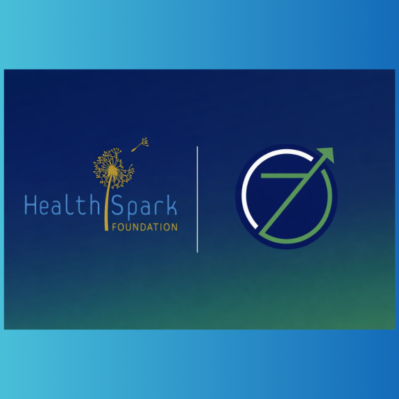 A picture of HealthSpark's logo and Zenith Wealth Partner's logo.