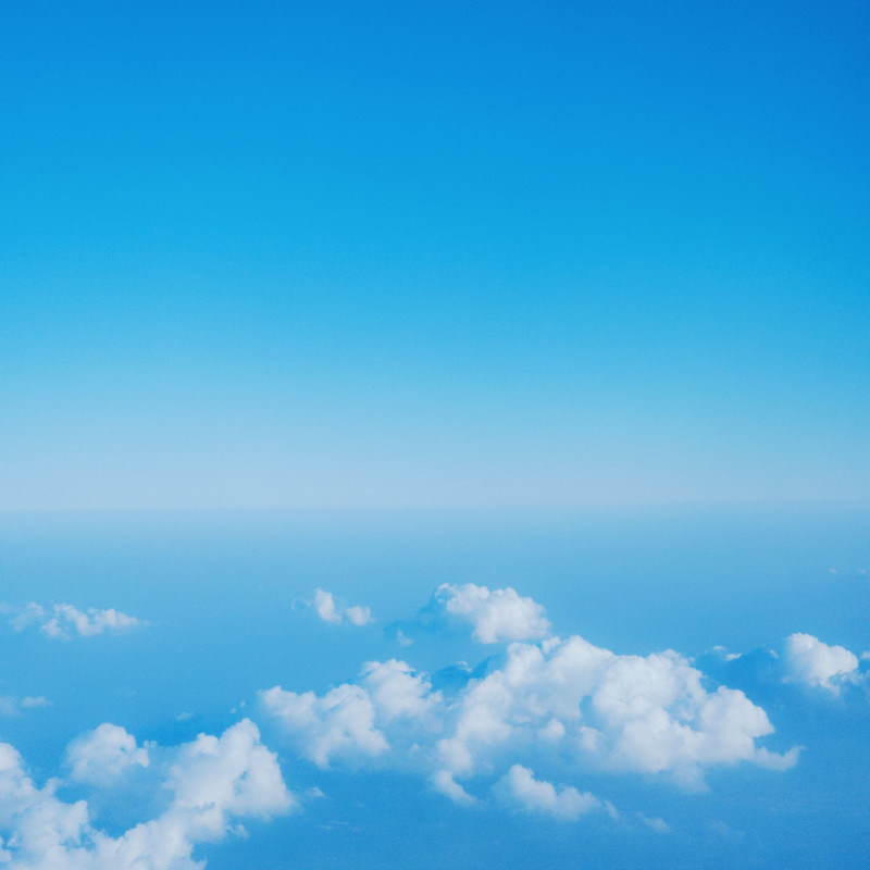 A picture of blue, sunny skies.