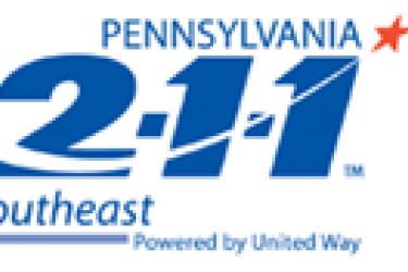 Logo that reads, "Pennsylvania 2-1-1 Southeast, powered by United Way."