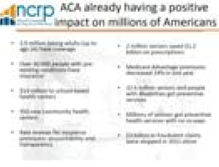 Graphic about the positive impact of the Affordable Care Act