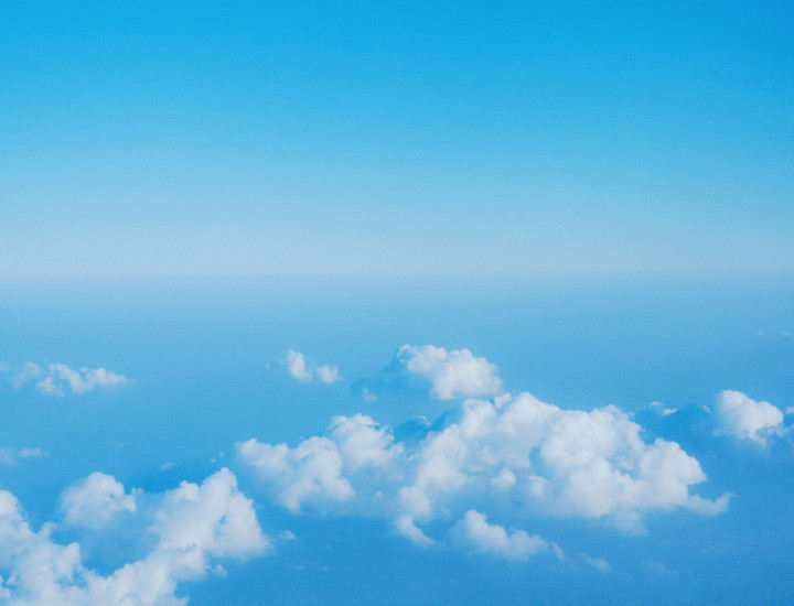 A picture of blue, sunny skies.